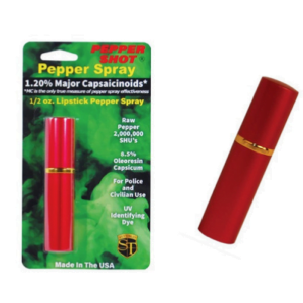 Gas Pimienta Defensa Personal Discreto Labial Rojo - Image 3