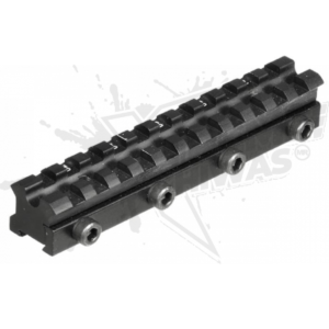 Riel Utg Picatinny 20mm Super Slim 11 Ranuras Airsoft Xtr