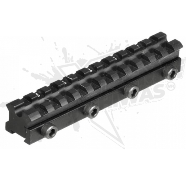 Riel Utg Picatinny 20mm Super Slim 11 Ranuras Airsoft Xtr
