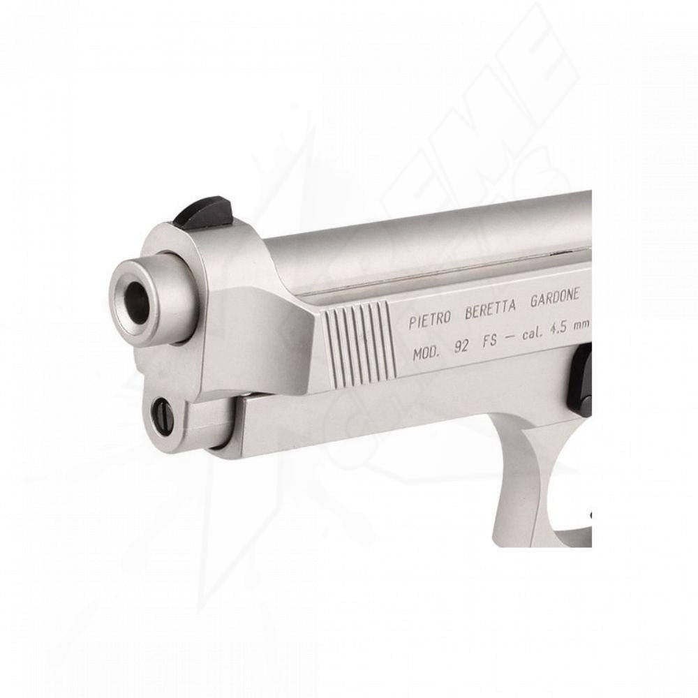 Beretta 92fs Nickel/Wood CO2 Pellet .177 (4.5mm) Pistol - Image 4