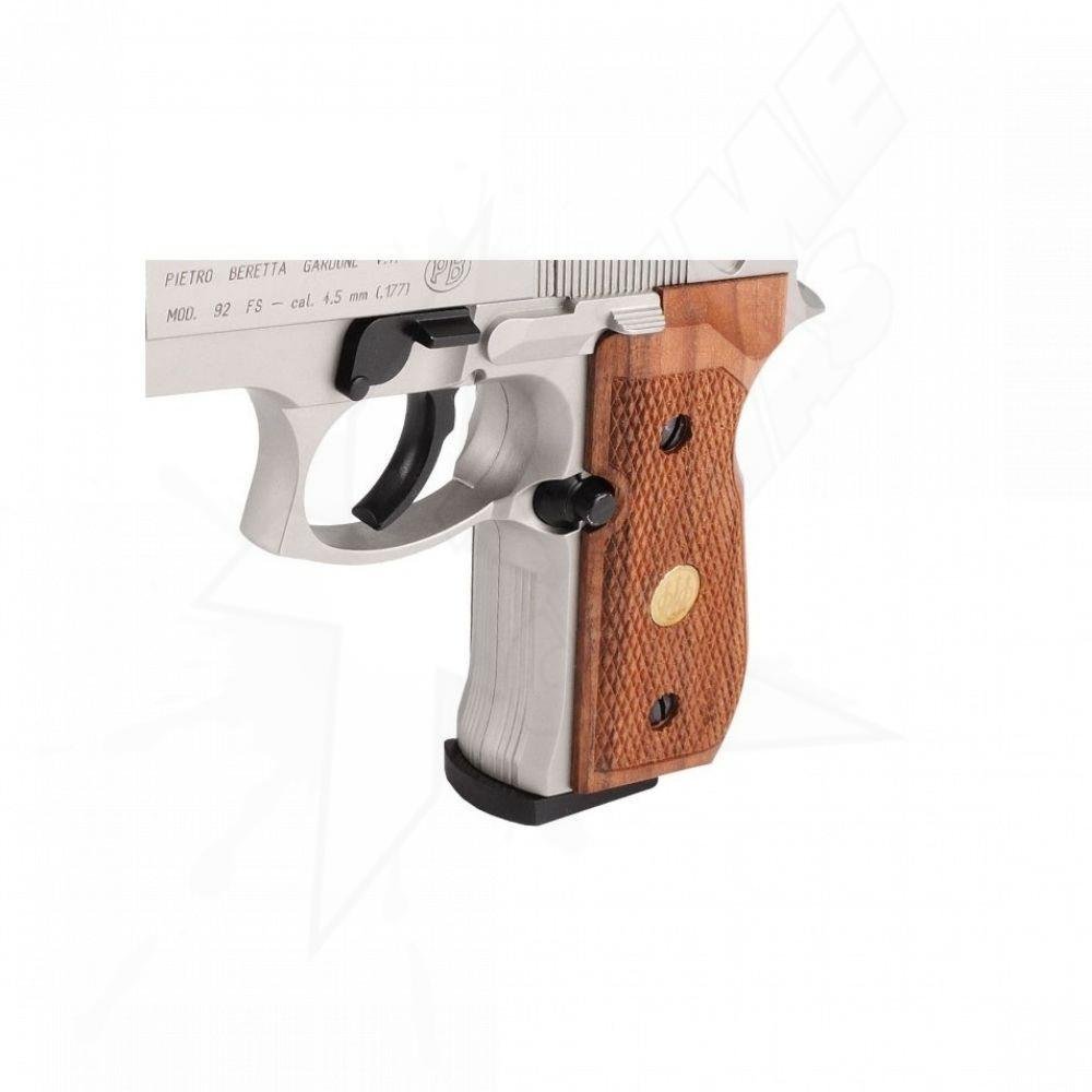 Beretta 92fs Nickel/Wood CO2 Pellet .177 (4.5mm) Pistol - Image 10