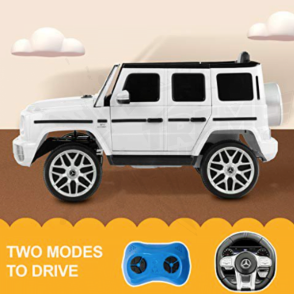 Carrito Eléctrico 12v Mercedes Rosa G65 - Image 3