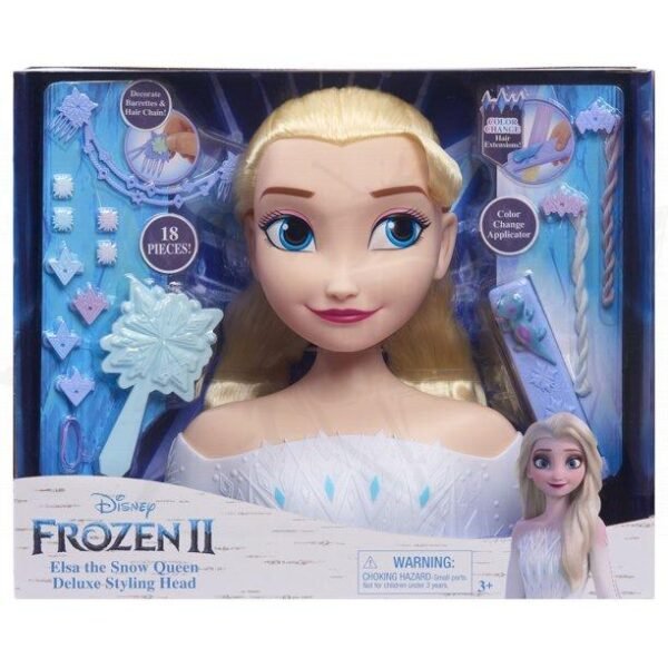 Juguete Cabeza Para Peinar Princesa Frozen Deluxe - Image 2
