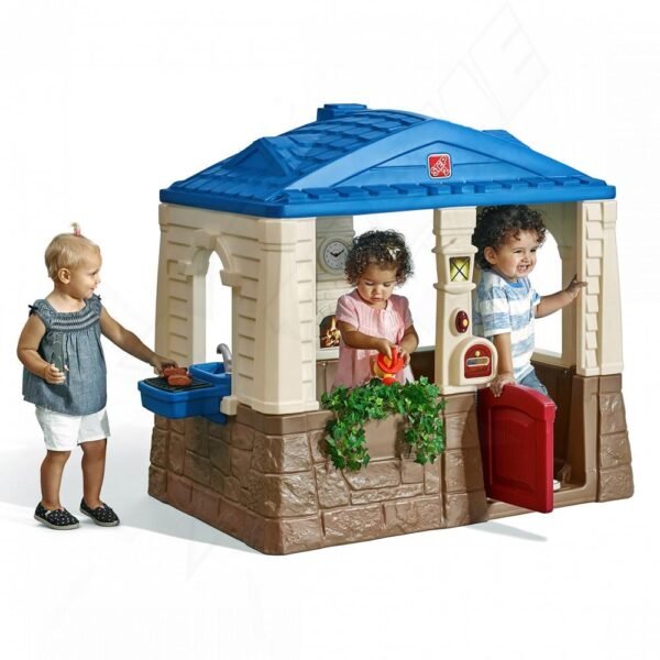 Casita Juguete Niños Step2 Azul Cottage