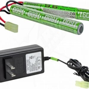Battery charger kit with Valken Energy NiMH 9.6V battery