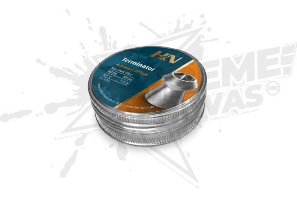 Pellets Punteagudo con Hueco Terminator H&N .177 (4.5mm)