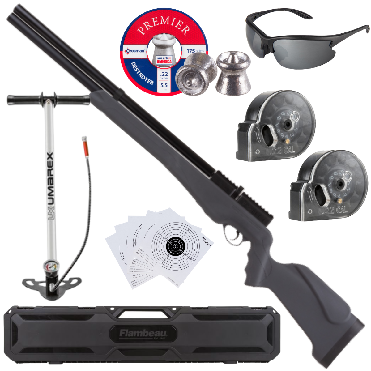 Origin Rifle With Case And Pump .22 (5.5mm)