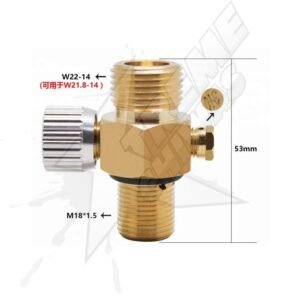 Valvula Para Tanque CO2 Regulador On/Off