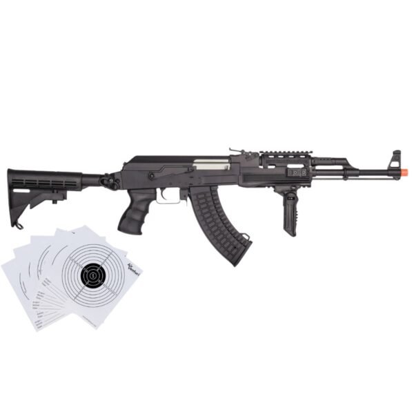 Airsoft Rifle Lancer Tactical Full Metal AK-47 AEG Bbs 6mm - Image 8