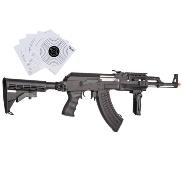 Airsoft Rifle Lancer Tactical Full Metal AK-47 AEG Bbs 6mm - Image 7