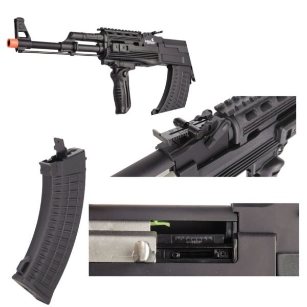 Airsoft Rifle Lancer Tactical Full Metal AK-47 AEG Bbs 6mm - Image 3