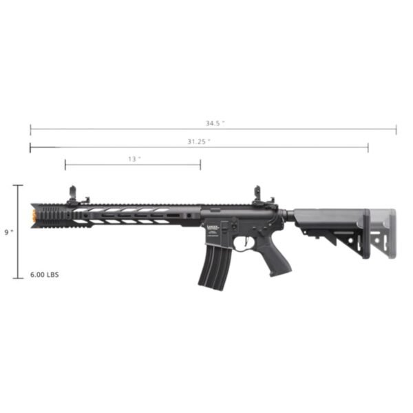 Airsoft Rifle Pro-line Metal Gen 2 Interceptor SPR Black Bbs 6mm - Image 5