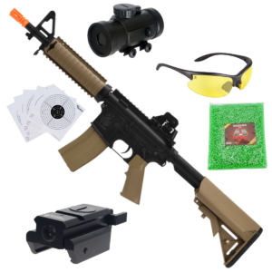 Cybergun Colt M4A1 CQB-R AEG Rifle 6mm Negro/Arena PAQUETE