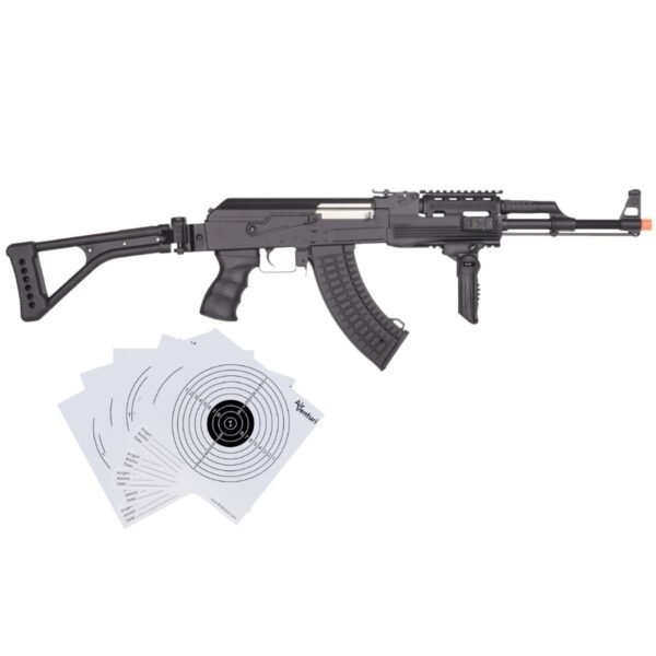 Lancer Tactical Folding Stock AK47 Airsoft FullAuto 6mm Black Package - Image 3