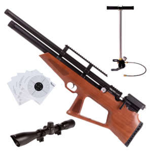 Avenge-x Bullpup Pcp Rifle Package 210cc .22 Wood Tube 1100 ft/sec