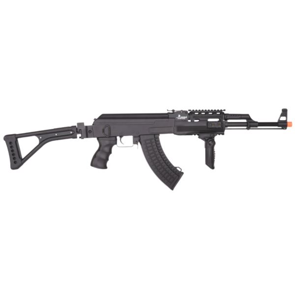 Lancer Tactical Folding Stock AK47 Airsoft FullAuto 6mm Black Package - Image 2