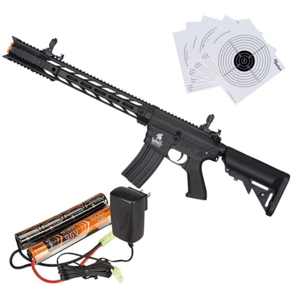 Lancer Tactical Low FPS Gen 2 M4 SPR Interceptor Airsoft AEG Rifle Negro 6mm - Image 4