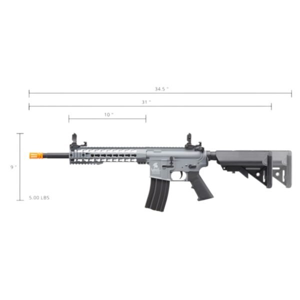 Lancer Tactical Gen 2 10" Keymod M4 Carbine Airsoft Rifle Gris - Image 3