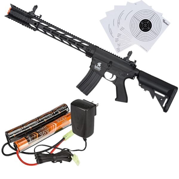 Lancer Tactical Low FPS Gen 2 M4 SPR Interceptor Airsoft AEG Rifle Negro 6mm - Image 5