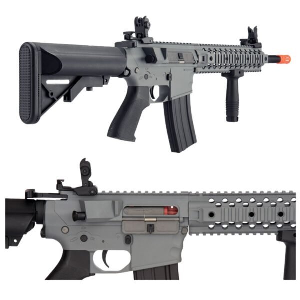Lancer Tactical Gen 2 6mm M4 Evo Airsoft AEG Rifle Gris - Image 4