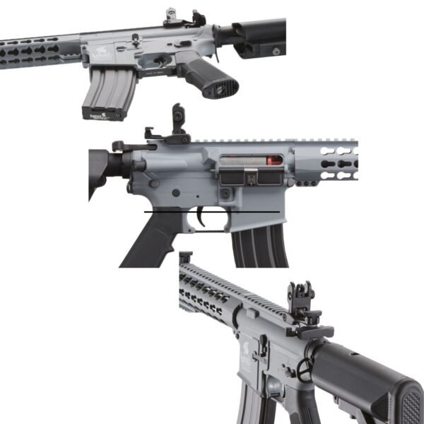 Lancer Tactical Gen 2 10" Keymod M4 Carbine Airsoft Rifle Gris - Image 5