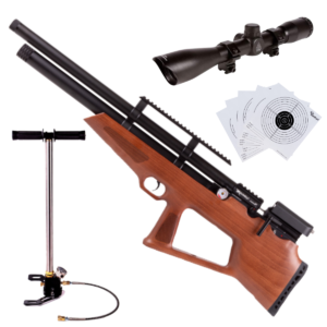 Pcp Rifle Package 6.35mm Avenge-x Bullpup Wood 210cc Tube
