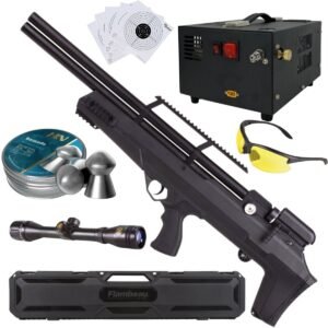 Avenger Bullpup PCP Air Rifle .22 (5.5mm) COMPRESSOR, LENSES, PELLETS, SIGHT, CASE