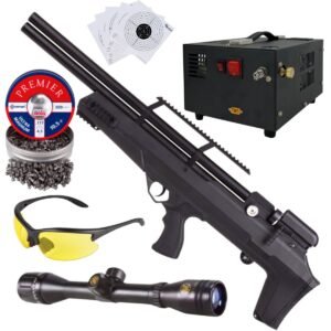 Avenger Bullpup PCP Air Rifle .177 (4.5mm) PELLETS, SIGHT, LENSES, COMPRESSOR