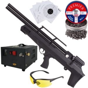 Avenger Bullpup PCP Air Rifle .177 (4.5mm) LENSES, PELLETS AND COMPRESSOR
