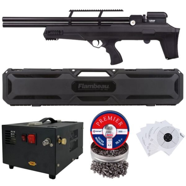 Rifle Avenger Bullpup PCP Aire .177 (4.5mm)  ESTUCHE, PELLETS Y COMPRESOR - Image 2