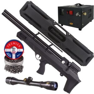 Avenger Bullpup PCP Air Rifle .177 (4.5mm) CASE, PELLETS, SIGHT AND COMPRESSOR