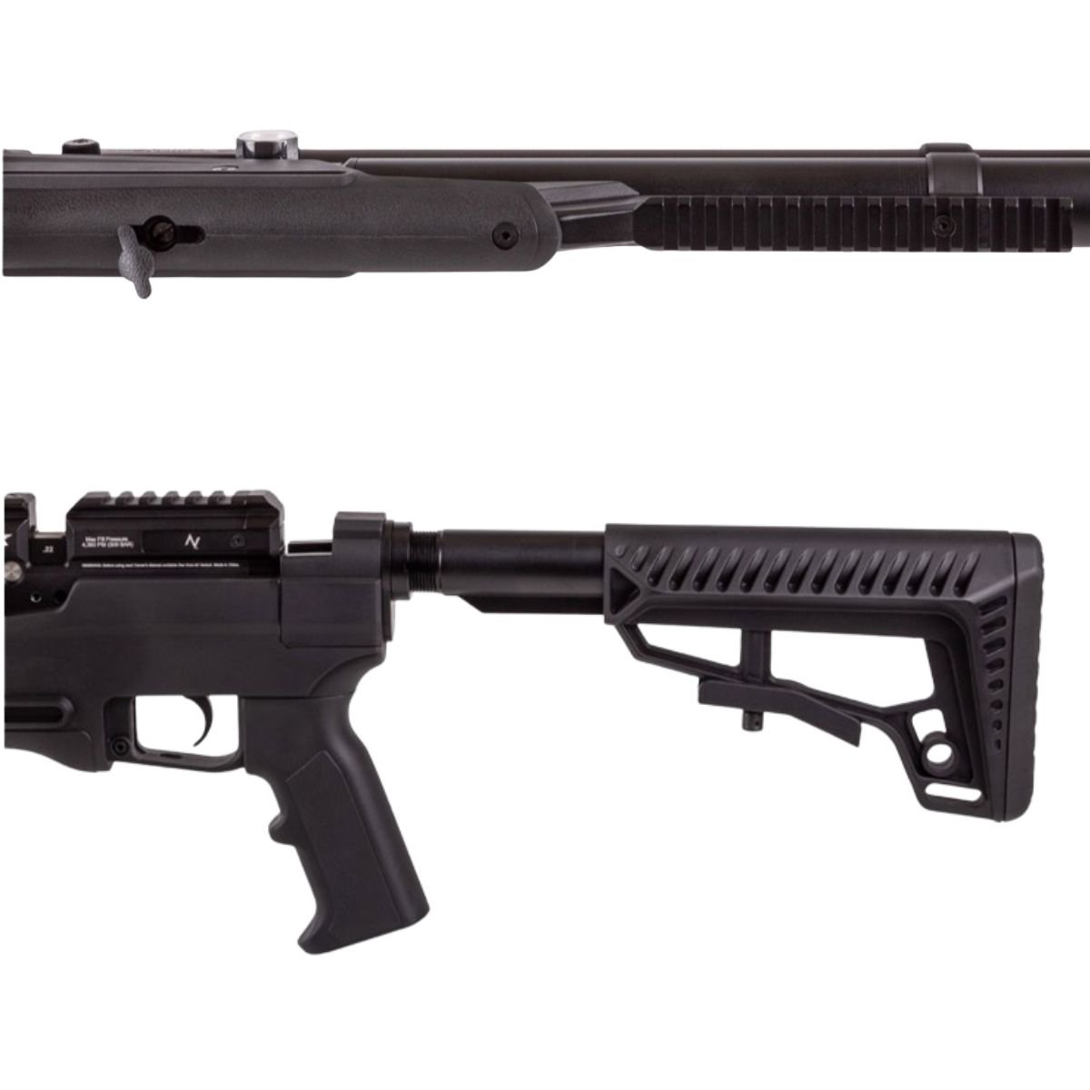 Rifle Air Venturi Avenge-X Tactical PCP .22 (5.5mm) BOTTLE 400cc Kit C/Compressor, pellets, scope, lenses, case, targets. - Image 4