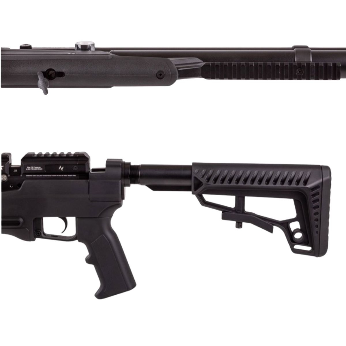 Rifle Air Venturi Avenge-X Tactical PCP .22 (5.5mm) TUBE 210cc Kit C/Compressor, pellets, scope, targets. - Image 4