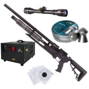 Rifle Air Venturi Avenge-X Tactical PCP .22 (5.5mm) BOTTLE 400cc Kit C/Compressor