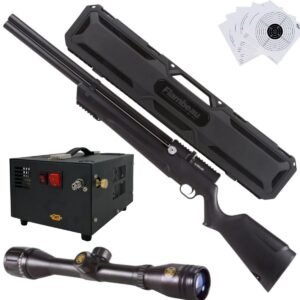 Rifle Avenger PCP Air Venturi Cal .22 Polímero Kit C/Compresor, Estuche, Mira, Targets.
