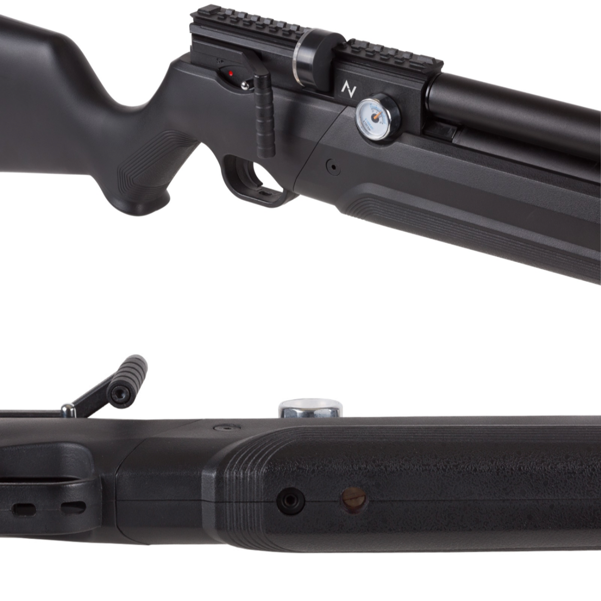 Avenger PCP Air Venturi Rifle Cal .22 Polymer Kit w/Compressor, Pellets, Sight, Lenses, Targets - Image 3