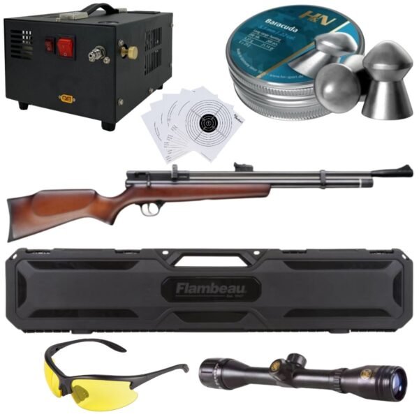 Rifle de Aire Beeman  Chief II 1328 .22 PCP Compresor, Pellets, Mira, Lentes, Estuche, Targets. - Image 2
