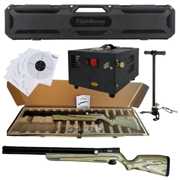 Rifle Pcp Avenger Camuflaje Edición Limitada Kit Estuche, Compresor Y Bomba Calibre .22
