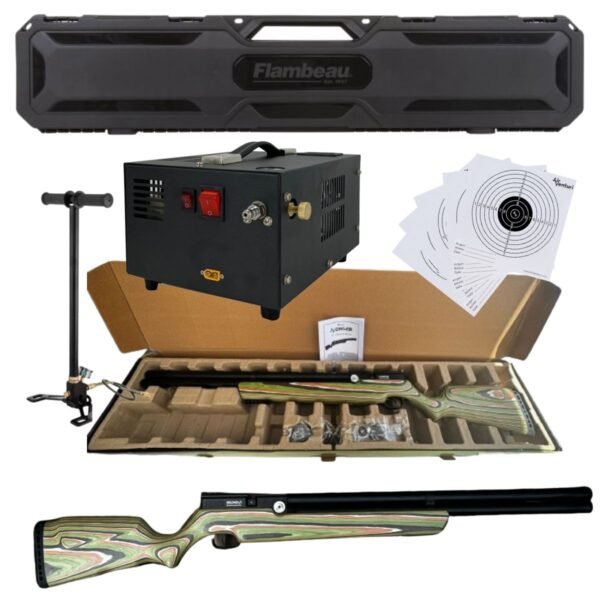 Rifle Pcp Avenger Camuflaje Edición Limitada Kit Estuche, Compresor Y Bomba Calibre .25