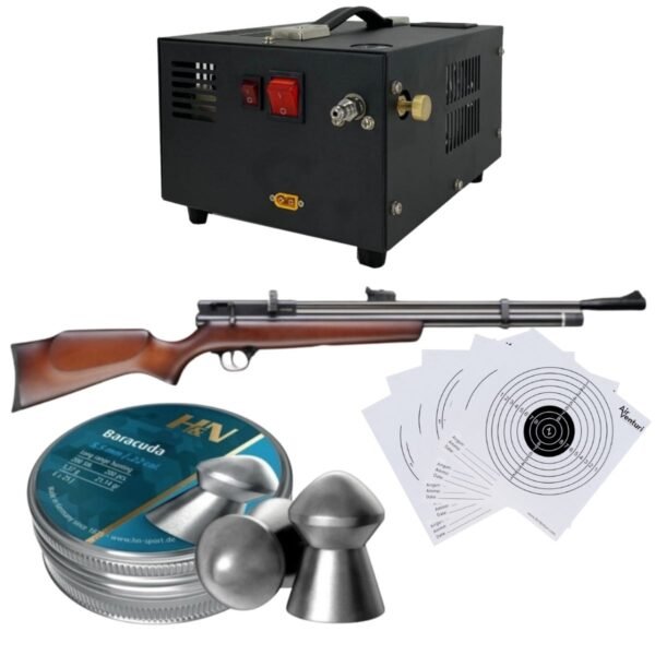 Rifle de Aire Beeman  Chief II 1328 .22 PCP Compresor, Pellets, Targets. - Image 2