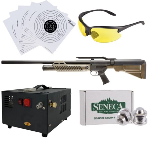 Rifle Umarex Hammer Cal .50 Pcp Aire Comprimido, Compresor, Pellets, Lentes, Targets. - Image 2