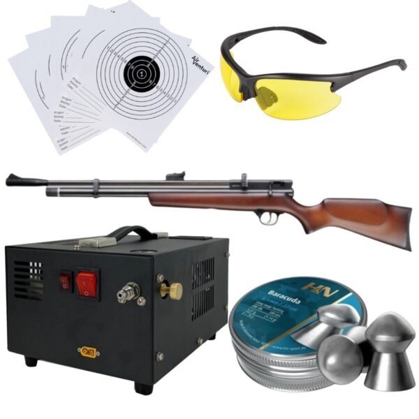 Rifle de Aire Beeman  Chief II 1328 .22 PCP Compresor, Pellets, Lentes, Targets. - Image 2
