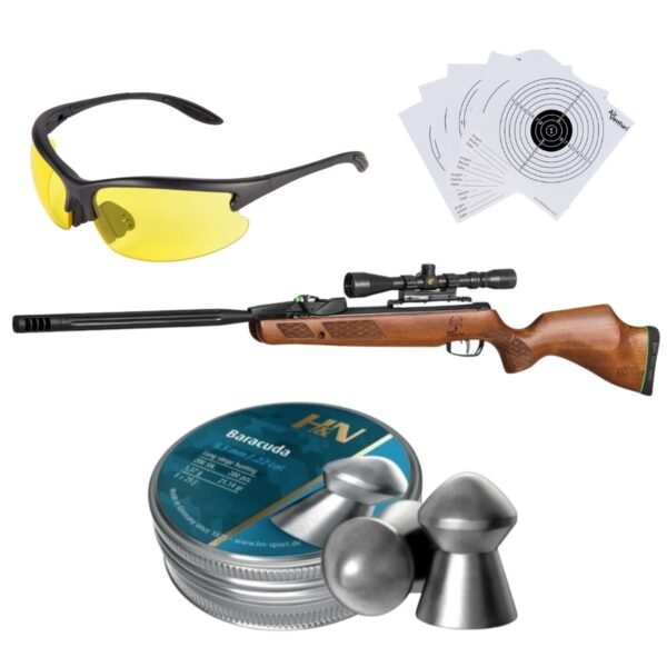 Rifle Gamo Bone Collector 10x .22 Gen 3 Kit c/pellets, mira, lentes, targets. - Image 2