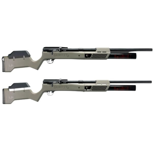 Rifle PCP Umarex Gauntlet SL .22 C/Compresor, estuche, mira, targets. - Image 7
