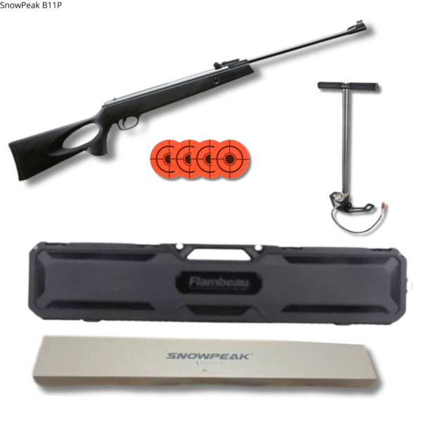 SnowPeak B11P Tactical PCP Cal. 5.5mm (.22) bomba y estuche - Image 2
